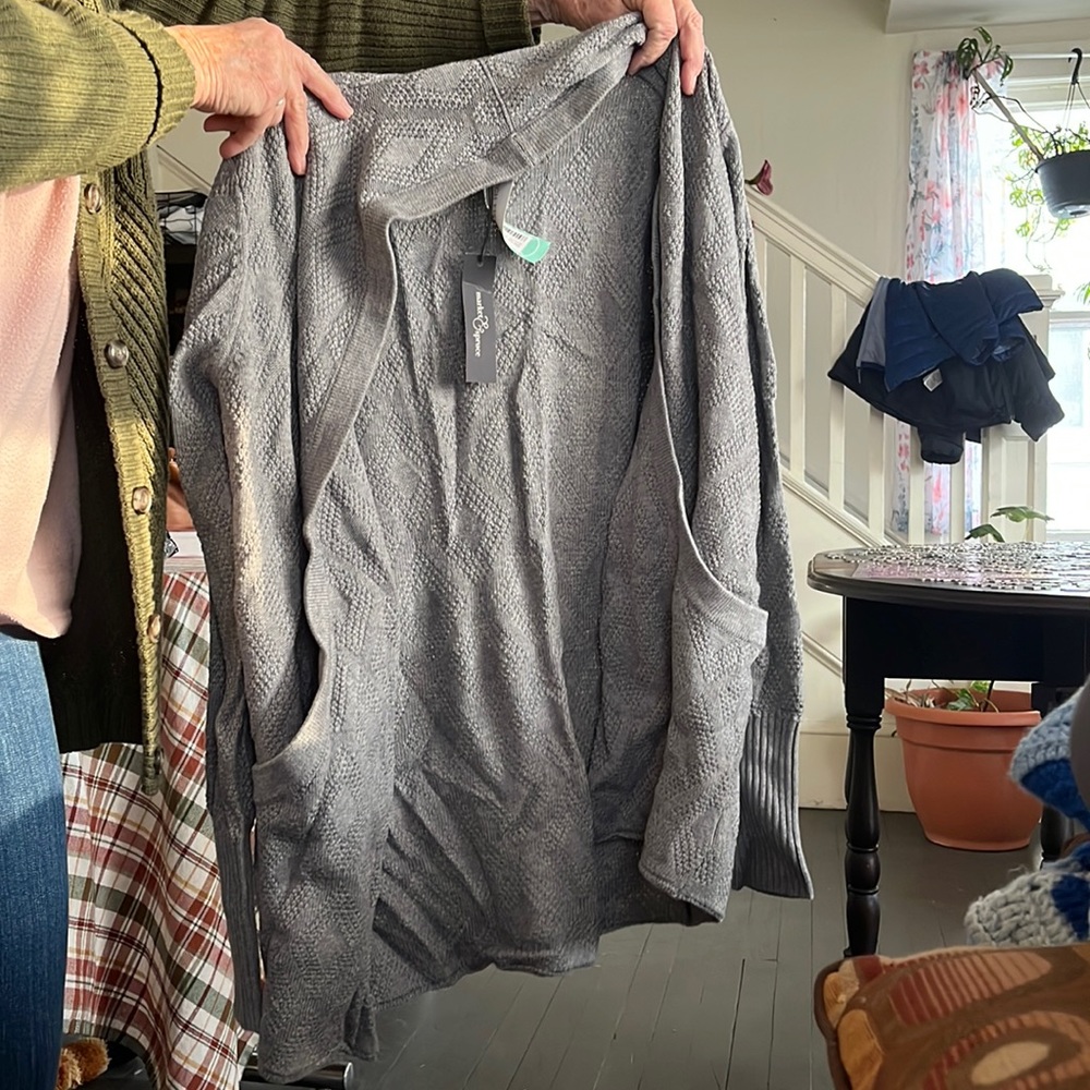 Open sweater